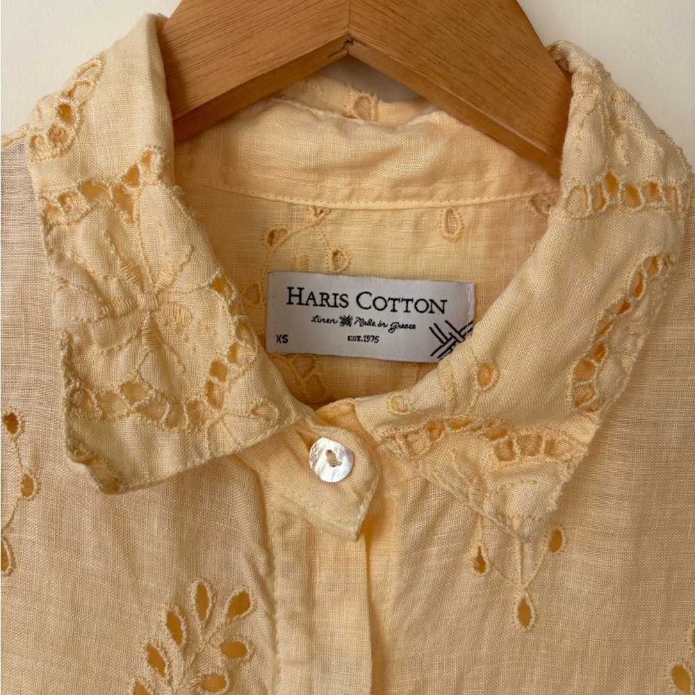 Haris Cotton Linen Button Down​ - Picture 5 of 14